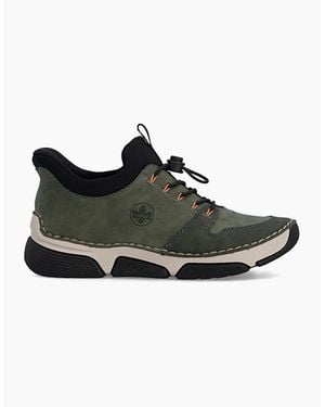 Rieker 45963 Slip-On Trainers Forest/Moss - Black