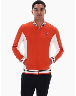 Fila Settanta Baseball Track Jacket - Red