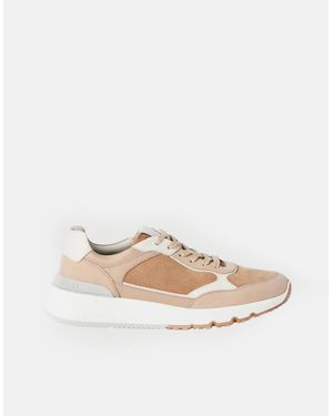 Brunello Cucinelli Nubuck & Suede Trainers - White