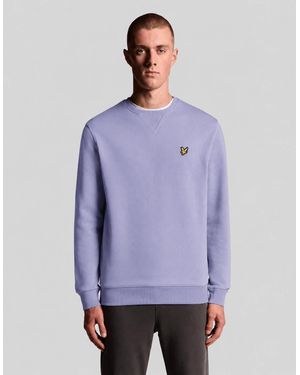 Lyle & Scott Cotton Crew Neck Sweatshirt - Purple