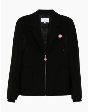 CASABLANCA Zip-Up Sports Tailoring Jackets - Black