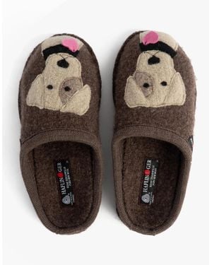Haflinger Rudi Slippers - Black