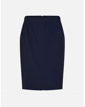 BOSS Vilea Knee Length Pencil Skirt - Blue