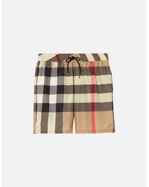 Burberry Big Check Swim Shorts - White