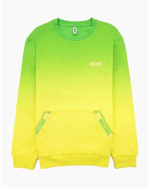 Moschino Underwear Pocket Tape Logo Sweatshirt - Yellow