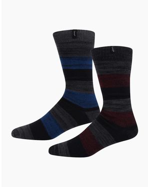 Lee Jeans Birch 2 Pack Crew Socks - Blue