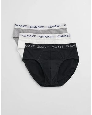 GANT 3-Pack Logo Waistband Briefs - Blue