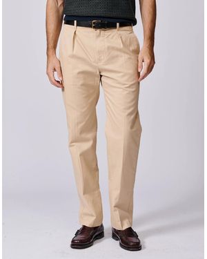 aubi Mareham Relaxed Fit Trouser - Natural