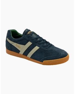 Gola Harrier Suede Trainers - Blue
