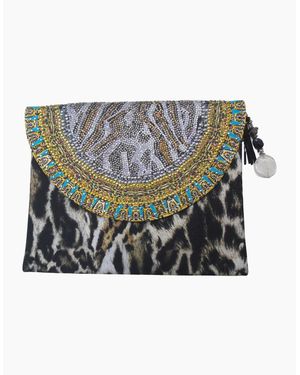 Inoa Fashion Siberia 1927 Animal Print Clutch Bag - Multicolour