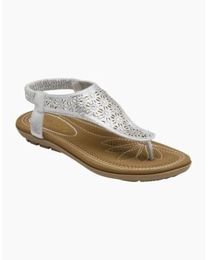 Lotus Vena Sandals - White