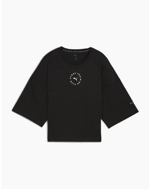 PUMA X Hyrox Cropped Lifestyle Baby Tee - Black