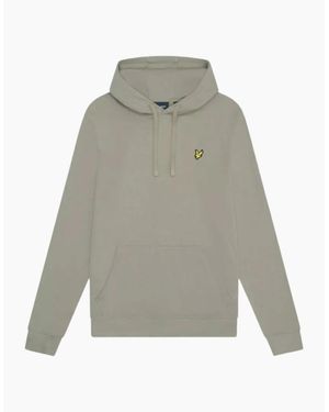 Lyle & Scott Lyle & Scott Branded Sage Unidorm Pull-Over Hoodie - Grey