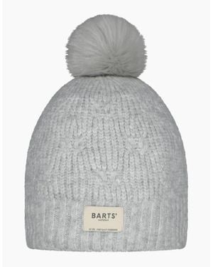 Barts Macawa Knitted Bobble Hat - Grey