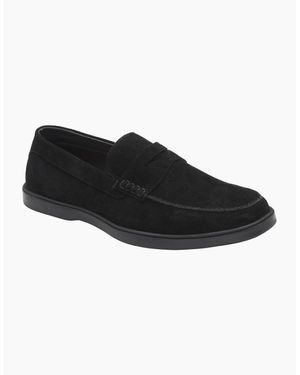 Frank Wright Horn Penny Loafers - Black