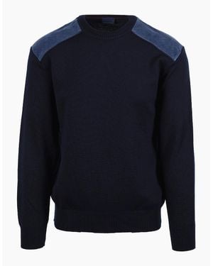 Paul & Shark Crew Neck Jumper - Blue