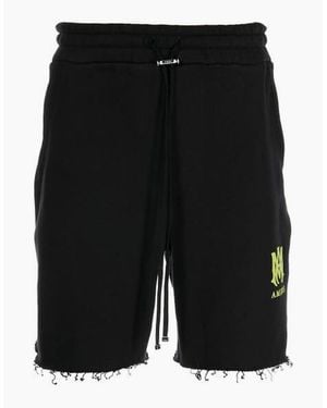 Amiri Lime Ma Logo Printed Shorts - Black
