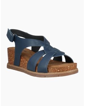 Josef Seibel Eden 02 Wedge Sandals - Blue