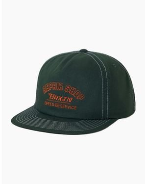 Brixton Repair Shop Snapback Baseball Cap - Green