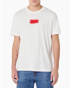 DIESEL T Shirts T Just Printed Logo - White