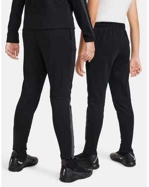 Nike Acad Solid Patterned Slim Track Trousers - Black