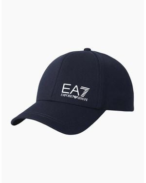 EA7 Cotton Baseball Cap - Blue