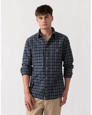 GANT Regular Fit Archive Poplin Check Shirt - Blue