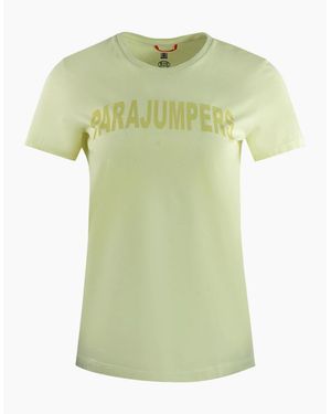 Parajumpers Cristie Brand Logo Tender T Shirt - Green