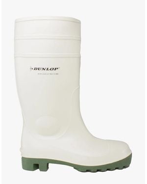 Dunlop Protomastor Full Safety Wellington Boots - White