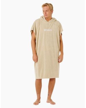 Rip Curl Rip Curl Brand Hooded Towel Poncho - Natural