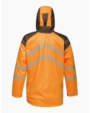 Regatta Professional Hi-Vis Reflective Waterproof Jacket - Orange