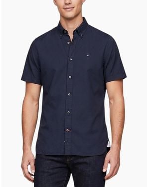 Tommy Hilfiger Shirt Oxford Lightweight Top - Blue
