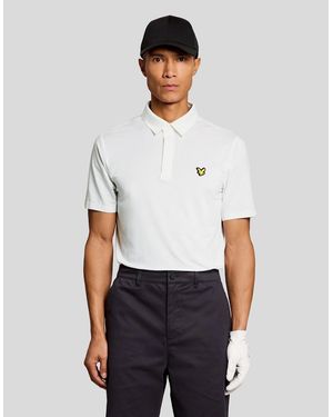 Lyle & Scott Concealed Placket Polo Shirt - White