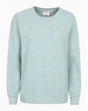 Mountain Warehouse Ladies Strath Melange Supersoft Sweatshirt - Blue