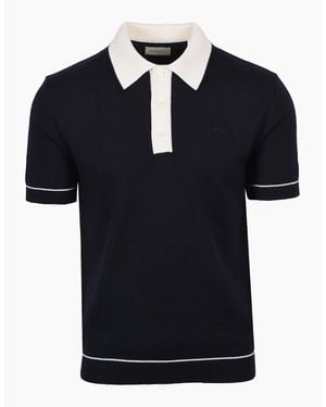 GANT Cotton Modal Knitted Polo Evening - Black