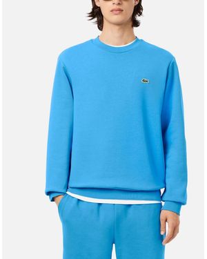 Lacoste Fleece Crew Neck Sweatshirt - Blue