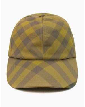 Burberry Bias Check Woven Cap Cedar - Green
