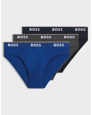 BOSS Boss 3 Pack Power Briefs - Blue