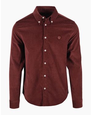 Belstaff Street Corduroy Shirt Oxblood - Red