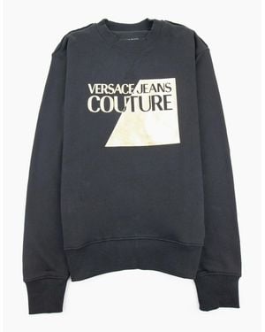 Versace Jeans Couture Big Split Foil Sweatshirt 899 - Blue