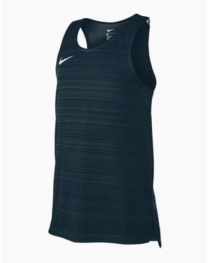 Nike Scoop Neck Sleeveless Muscle Tank Singlet - Blue