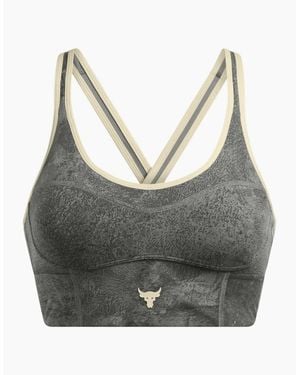 Under Armour Snug Fit Scoop Neck Sports Bra - Grey