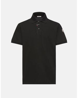 Moncler Cotton Polo Shirt - Black