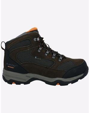 Hi-Tec Storm Waterproof Boots Dark Chocolate - Black
