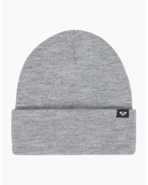 Roxy Tropical Snow Rib Knit Beanie - Grey
