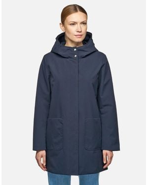 Geox W Floretia Parka Coat - Blue