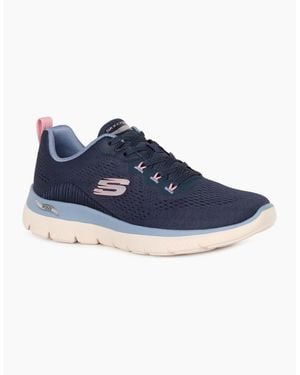 Skechers Arch Fit Summits Daily Flow Lace Trainers - Blue