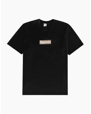 Supreme Burberry Box Logo Tee Shirt - Black