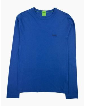 BOSS Small Logo Long Sleeve Togn Elec - Blue
