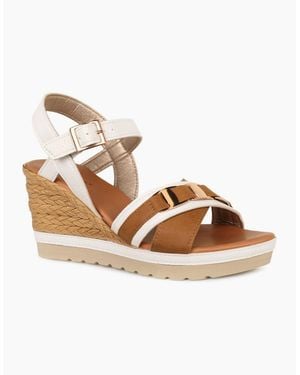 Lotus Tassere Espadrille Sandals - Brown